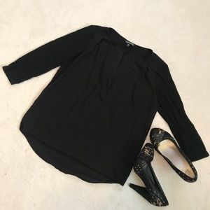 Black Surplice Top
